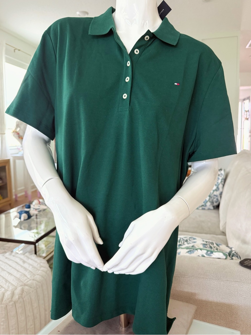 XXL Tommy Hilfiger women’s dark green polo